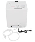 No Sweat Sleek Countertop Dishwasher Portable Electric Mini Washing Machine With Led Display And Rustproof Stainless Steel Interior quick rinse cycles for small apartments, back view with connections.