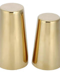 Top Shelf 304 Stainless Steel Cocktail Shaker Set With Polished Rustproof Finish Bartender Kit showing two gold cocktail shakers.