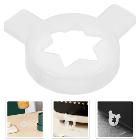 Six Point Star Ice Cream Nozzle Replacement For Soft Serve Machines Hexagon Shaping Tip Pro Grade Universal Dispenser Accessory White