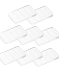 Heavy Duty Plastic Furniture Leveling Shims Adjustable Wedge Pack Stops Wobbly Tables Fast Ultra Smooth Home Upgrade Diy Floor Stabilizer Quick Fix Kit, clear plastic shims stacked.