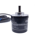 Rotary Encoder 5 24V DC NPN Output Rotary Switch For Industrial Motors, 2m Lead Cable, High Resolution Feedback, Rugged Metal Housing