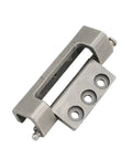 Heavy Duty Stainless Steel Self Closing Reversible Door Hinge Engineered For Flawless Cabinet Glides With Robust Sliding Bearing Design Built Like A Tank For Daily Use, close-up view.