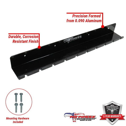 Air Tool Rack Organizer For Enclosed Trailers And Home Garages, Pneumatic Tool Holder, Durable Aluminum, Black Finish, Made In USA