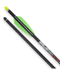 Pro Elite 400 Grain 20 Inch Carbon Crossbow Arrows Alpha Brite Nock 3 Pack With Alpha Nock Deep Bowstring Groove