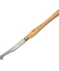 Pro Grade Three Quarter Inch Hook Nose Scraper Woodturning Chisel with hardwood handle and brass ferrule for precision woodturning.