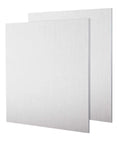 Two Pack 6x6 Aluminum Sheet Metal 0.236 Inch Thick 6061 T6 Flat Plate Polished and Deburred for DIY Projects, shown side view