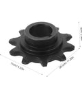 80cc Mini Motorcycle Chain Sprocket 10 Tooth Steel Gear for Go Kart and Mini Bike Upgrade, High Compatibility, Easy Install, Rear Replacement Part for Two Stroke Power Boost and Smooth Ride, black steel 10-tooth sprocket