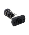 Heavy Duty TR8x8 Anti Backlash Nuts For 3D Printers And CNC Routers, Spring Loaded POM Design with spring, side view.