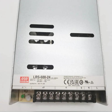 Beefy 600W 24V 25A Enclosed Switching Power Supply, Low Profile 41mm, Wide From Minus 10C To 70C Temp Range, CE FCC RoHS certified