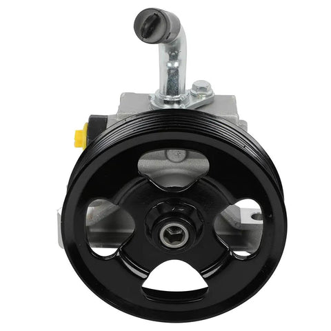 Front view of Power Steering Pump For Mazda 3 2007 2008 2009 2.3L Turbocharged Replacement OE B37F32600A Aluminum Pump