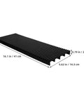Anti Static Circuit Board Rack Tray For Electronics Projects Lightweight PCB Storage Holder dimensions illustration