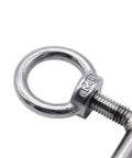 Built Tough 304 Stainless Steel Lifting Eye Bolt Kit With Ring Eye Nut, Easy Install And Reuse, Simple Structure, Portable And Durable Shoulder Eye Screw For Lifting Hardware. 304 stainless steel eye bolt with ring nut, close-up threaded shoulder ring