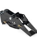 Mechanical Backhoe Thumb Attachment For Excavators Bolt On 5 Position Adjustable Thumb Heavy Duty Boom Mount shown in detail.