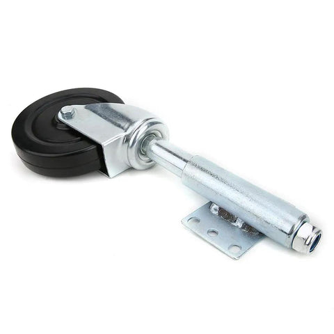 5 Inch Spring Loaded Rubber Door Wheel Caster Built Like A Tank For Zero Hassle Rolling On Rough Outdoors heavy duty metal and rubber gate roller