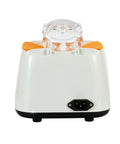 Pro Level Glasses Frame Warmer With Knockout Fast Ceramic Core Hot Air Optical Frame Bender rear view with orange pads.