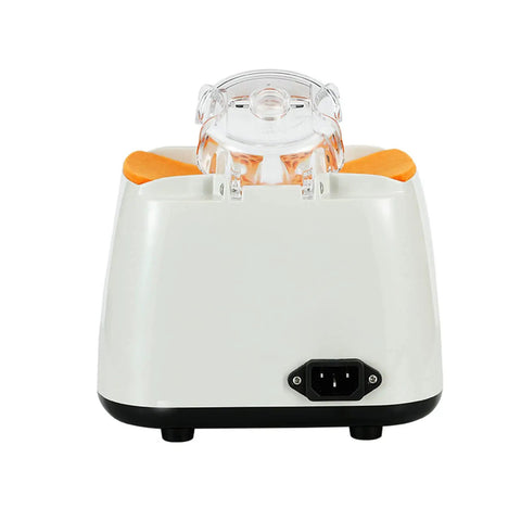 Pro Level Glasses Frame Warmer With Knockout Fast Ceramic Core Hot Air Optical Frame Bender rear view with orange pads.