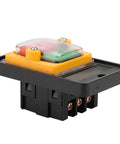 Heavy Duty Push Button Switch 120V 220V 380V 10A On Off Self Locking Button Auto Reset Off for Motors with screw terminals