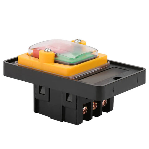 Heavy Duty Push Button Switch 120V 220V 380V 10A On Off Self Locking Button Auto Reset Off for Motors with screw terminals