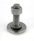 Heavy Duty Stainless Steel 5/16-18 Hex Head Screws Bolts Kit 1-1/2 Inch With Nuts Fender Washers And Spring Lock Washers