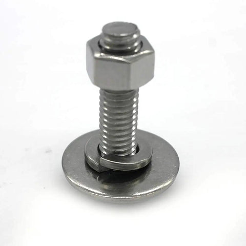 Heavy Duty Stainless Steel 5/16-18 Hex Head Screws Bolts Kit 1-1/2 Inch With Nuts Fender Washers And Spring Lock Washers
