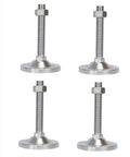 Workhorse Grade Adjustable Leveling Foot Forged From Thick Carbon Steel for stable machinery setup, featuring threaded lift design.