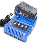 Heavy Duty Half Inch Cordless Impact Wrench Boasting Badass Brushless Motor With 650 Foot Pounds Torque And Bright Work Light For Quick Garage Grinds And Unmatched Power When You Need It Most Today, featuring a blue charger with battery.