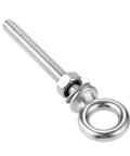 Heavy-Duty Marine Grade 316 Stainless Steel Lifting Eye Bolts Set With Nuts And Washers, Long Eyebolts For Boat Rigging, Includes M10x100 And M12x120, Corrosion-Resistant, Easy Install, Durable Industrial Hardware, eye bolt with nut and washer