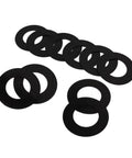 40mm Bucket Pin Shims Kit - 10-Piece Engineering PP Spacers And Washers For Compact Excavators And Skid Steers, Dust Shield To Cut Debris, Pro-Grade Wear-Resistant Pin Joints For Hardcore Dirt Work black 40mm PP shims and washers set