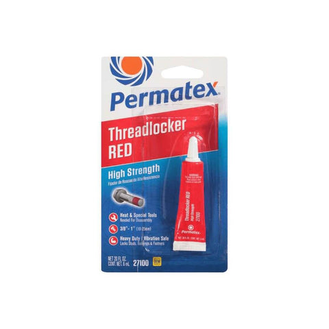 Red High Strength Thread Locker.20 Oz Quick Drying Adhesive For Metal Plastic And Composite Fasteners, Heavy Duty Locking And Sealing