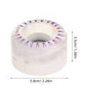 2 Pack LED Roller Skate Wheels With Bearings For Quad Skates And Skateboards Light Up Indoor Outdoor Skating Gear Replacement Parts With Eyecatching Glow And Smooth Rolling Performance, showing close-up with size markings.