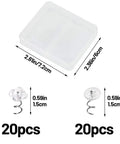 Top Notch Upholstery Tacks And Twist Pins With Clear Heads Heavy Duty Rust Resistant Furniture Hardware Quick Fix Diy Crafts Rock Solid Hold Straight Up Durable 40 Piece Set displayed with box dimensions and pin sizes.