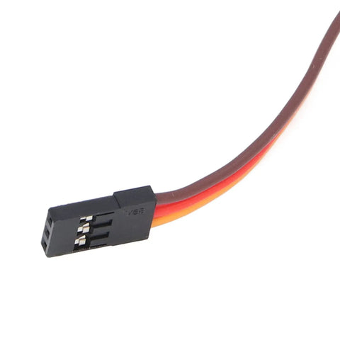 Bulletproof Digital Servo Motor 20kg Torque With Durable Metal Gearbox For RC Builds and Drone Gimbals wiring connector close-up.