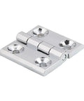 Rotating Concealed Hinges For Doors And Cabinets, Heavy Duty Zinc Alloy Butt Hinge, Smooth Close, Easy Install, Silver Finish, 40x40mm
