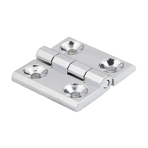 Rotating Concealed Hinges For Doors And Cabinets, Heavy Duty Zinc Alloy Butt Hinge, Smooth Close, Easy Install, Silver Finish, 40x40mm