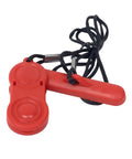 Magnetic Safety Key Lanyard Replacement For BowFlex Treadmills With Tether Cord And Emergency Stop Clip Part Number 1000513293 Fits BFX 10 T25i And BFX 22 T56i, red plastic