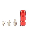 Red and metal grease nipple fittings from Grease Nipple Pack For Cars, Motorcycles, Trucks, Agricultural Machinery And Industrial Equipment.