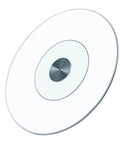 Glass Lazy Susan For Dining Table Extra Large Turntable Serving Tray Centerpiece For Tabletop Aluminum Build Durable And Smooth Rotating 360