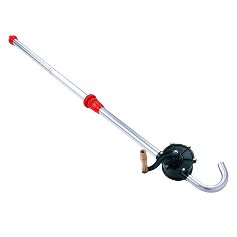 Banapoy 26L Manual Min Drum Pump For Engine Oil Transfer Made From Sturdy Aluminum Alloy Corrosion Resistant Design With High Strength Impeller Ideal For Auto Repair Shops And Mechanical Workshops To Safely Move Diesel Hydraulic Fluids Without Spills Or