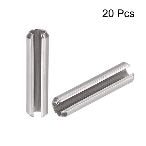 Top Tier 304 Stainless Steel Slotted Spring Pins M4 X 20Mm 20 Pack Split Dowel And Tension Roll Fasteners For Rock Solid Positioning And No Sweat Daily Automotive Repair Jobs