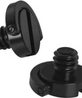 2-Pack 1/4-20 Stainless Steel D-Ring Camera Plate Screws For Tripods, Light Stands And Ball Heads, 6mm Thread Length