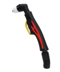 P80 Plasma Cutter Torch Head With Ergonomic Handle For 10A To 80A, red black low-heat body, side view