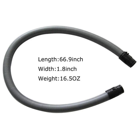 Replacement Vacuum Hose For Miele C1 C2 Canister Vacuums 1.5 Inch 38mm Flexible Suction Hose 1.7 Meter Length With Easy Snap Fit