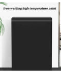 Heavy Duty Metal Fire Extinguisher Cabinet Wall Mount Storage Box All Weather Waterproof Dustproof Black showing iron welding finish.