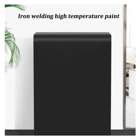 Heavy Duty Metal Fire Extinguisher Cabinet Wall Mount Storage Box All Weather Waterproof Dustproof Black showing iron welding finish.