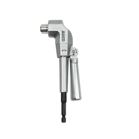 Right Angle Drill Attachment With Adjustable Adapter, Impact Fit, All Metal Body, Steel Gear, Delivers 500 Inlbs Torque