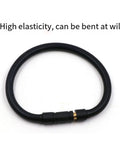 Top Shelf Universal Rotary Screw Air Pump Extension Hose For Car Trucks SUV Tires Thread Connector With Easy Twist Install Take Off Screw On Inflation Tube Tool Makes Smooth Fast Fill Up Anytime Weather Proof Durable Gear, black PVC hose