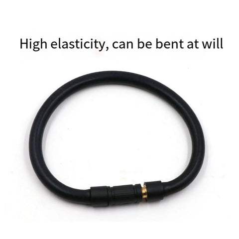 Top Shelf Universal Rotary Screw Air Pump Extension Hose For Car Trucks SUV Tires Thread Connector With Easy Twist Install Take Off Screw On Inflation Tube Tool Makes Smooth Fast Fill Up Anytime Weather Proof Durable Gear, black PVC hose