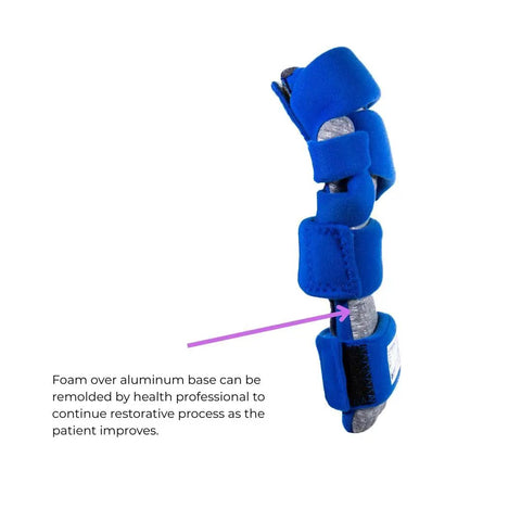 Side view of BendEase Hand Splint For Wrist Pain Relief And Carpal Tunnel Support, Arthritis Help, Large Right Fit with Flex Technology.