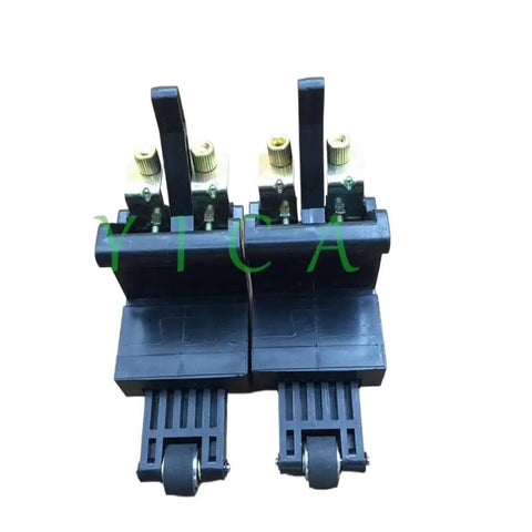 Two Piece Pinch Roller Assembly For Plotter Cutter Machines Rubber Paper Feed Rollers Kit With Frame Stable Material Feed For Consistent Precise Cutting And Slippage Reduction Easy Upgrade, front view