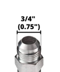Ten Pack Hydraulic Hose End Crimp Fittings One Half Inch to One Half Inch JIC 37 Degree Male, 3/4 in carbon steel fitting